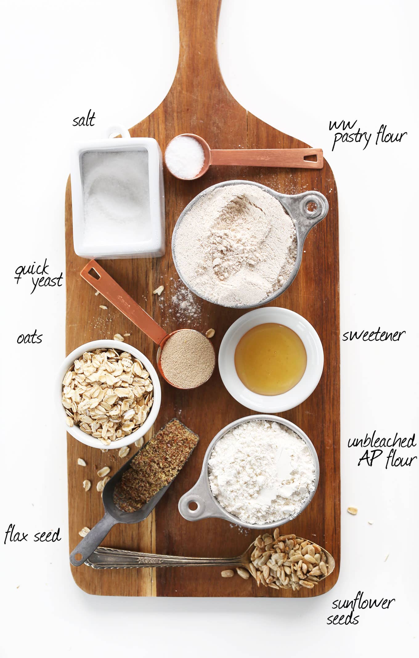 Ingredients to make Bread Flour