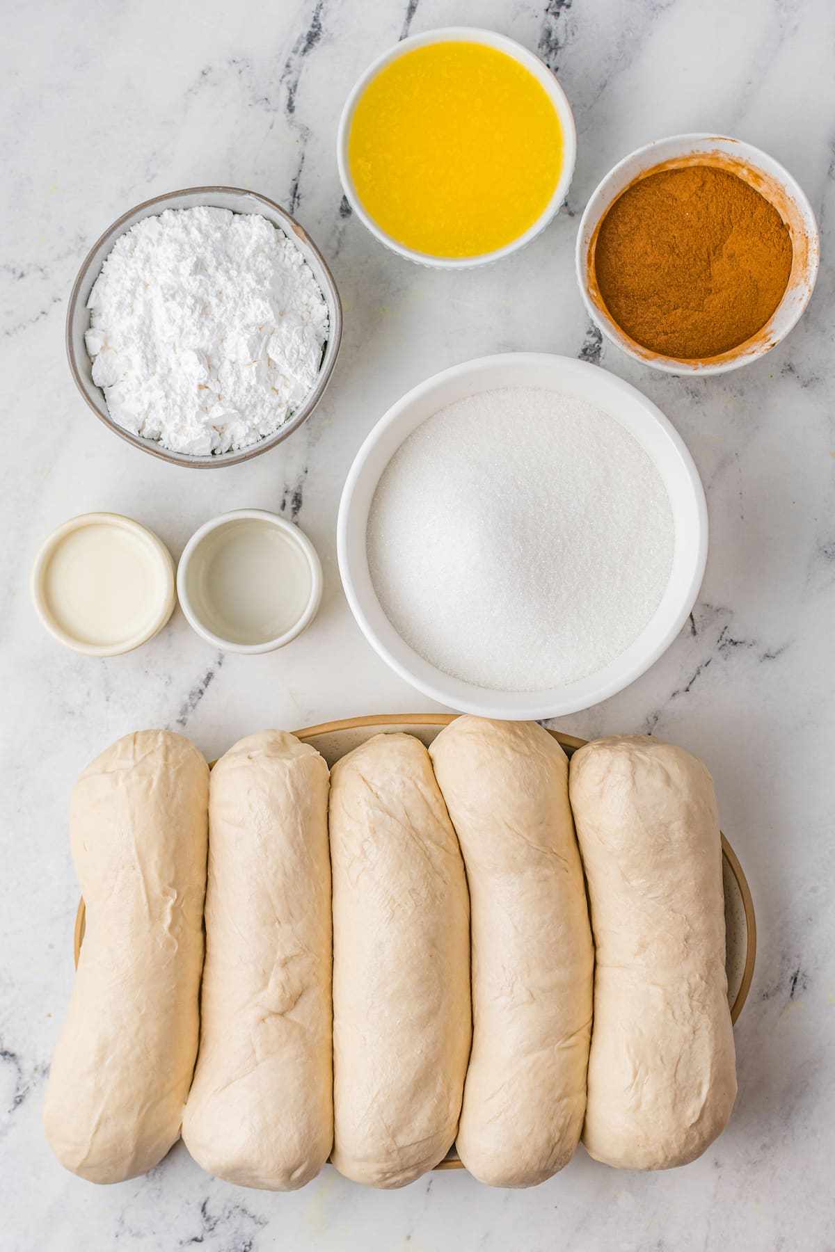 Ingredients to make Dollywood Cinnamon Bread 
