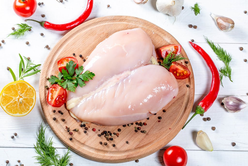 Freezing and reheating chicken to increase shelf life